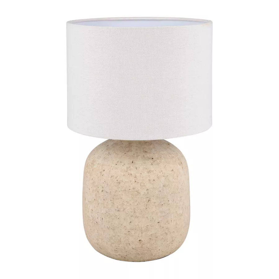 Eminza Lampe à Poser Céramique (H40 Cm) Finland Beige