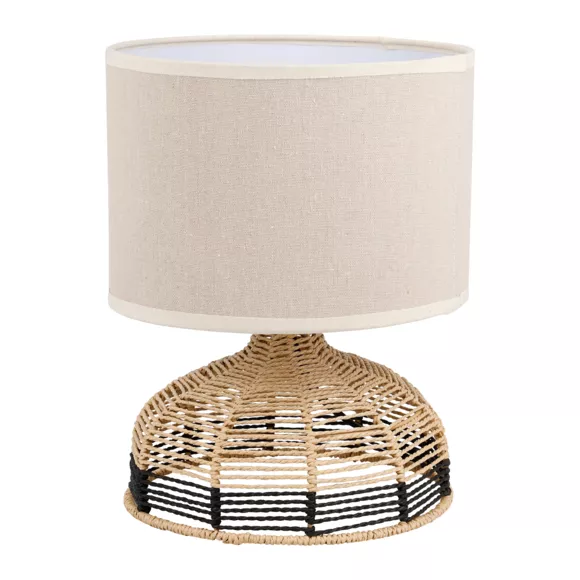 Eminza Lampe à Poser Corde Tressée (H28 Cm) Lio Beige