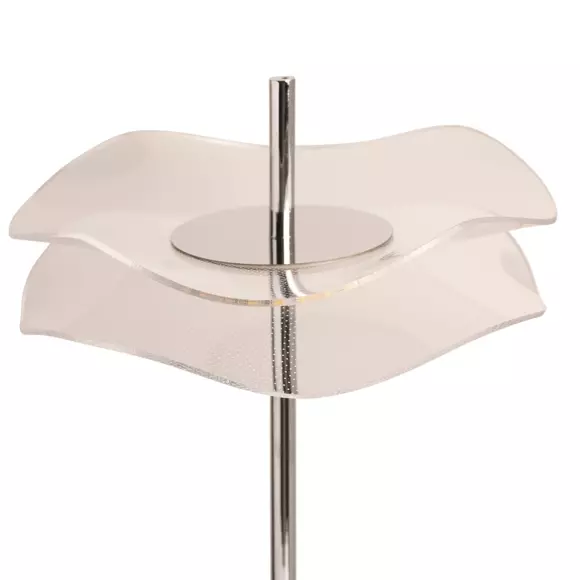 Eminza Lampe à Poser Design LED (H20 Cm) Stellar Argent