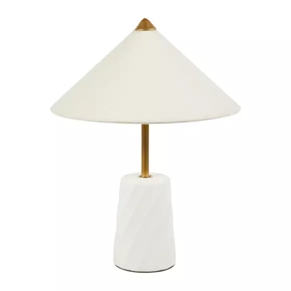 Eminza Lampe à Poser En Céramique (H37 Cm) Meringa Blanche