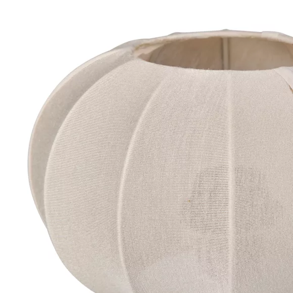 Eminza Lampe à Poser En Coton (H36 Cm) Moon Bois Foncé