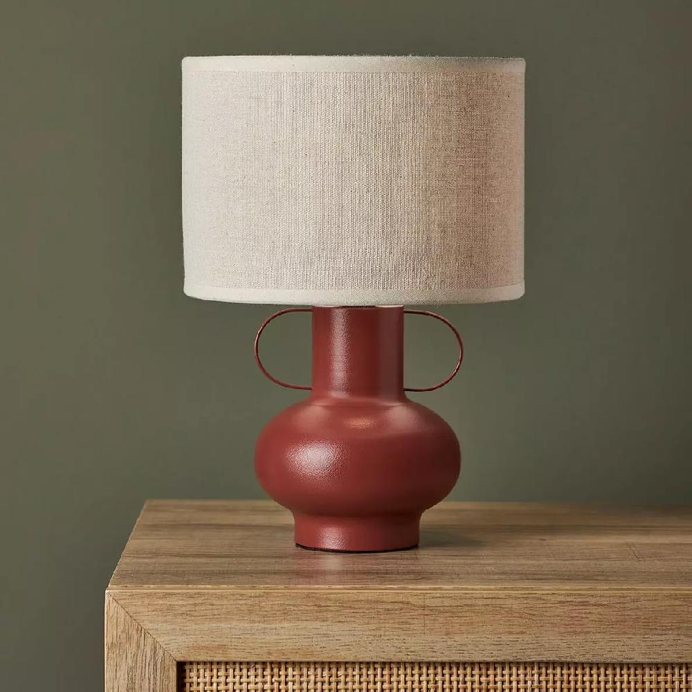 eminza Lampe à poser en métal (H33 cm) Amphore Terracotta