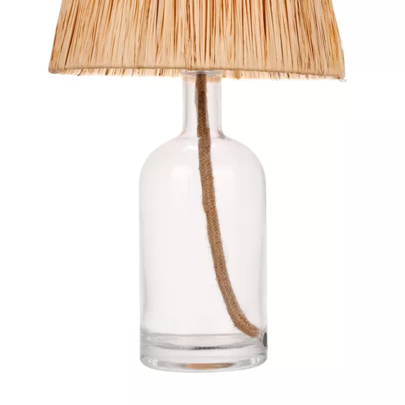 Eminza Lampe à Poser En Verre Et Corde (H40 Cm) Haddock Naturel