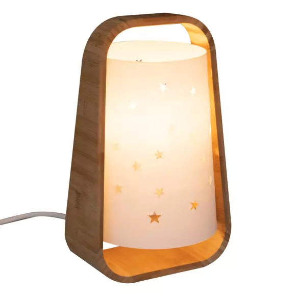 Eminza Lampe à Poser Enfant (H26.5 Cm) Etoile Blanche