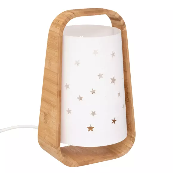 Eminza Lampe à Poser Enfant (H26.5 Cm) Etoile Blanche