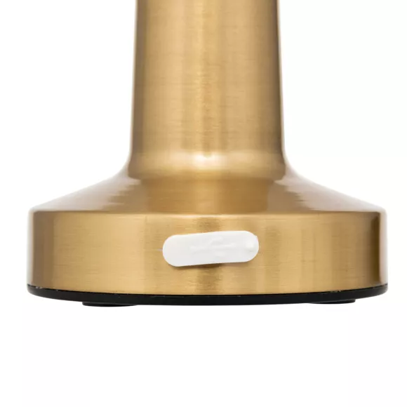 Eminza Lampe à Poser Extérieur Métal 100 Lumens (H21 5 Cm) Halto Or