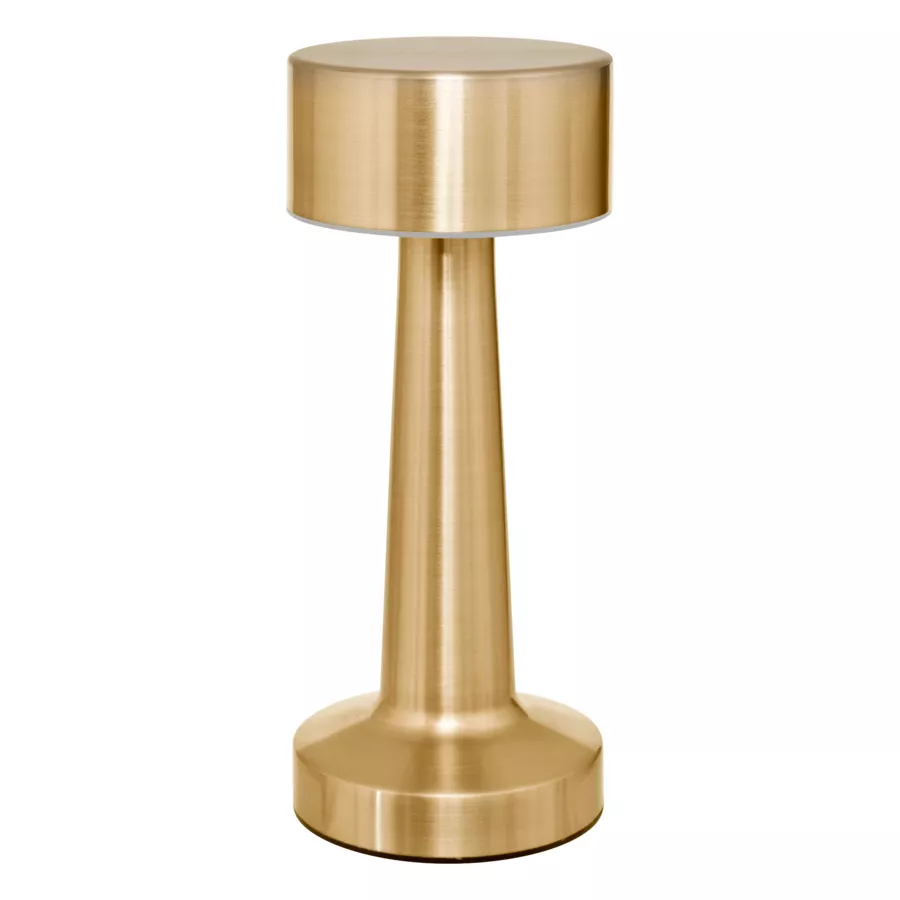 Eminza Lampe à Poser Extérieur Métal 100 Lumens (H21 5 Cm) Halto Or