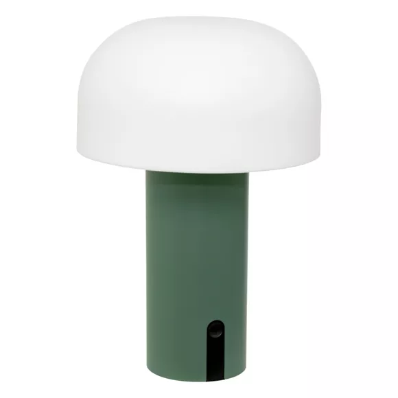 Eminza Lampe à Poser Extérieur Métal (H22 Cm) Jany Vert Olive