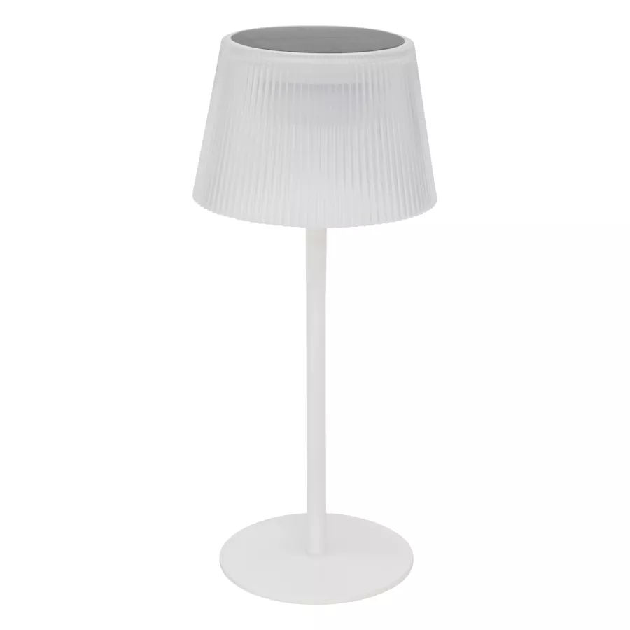 Eminza Lampe à Poser Extérieur Solaire/USB (H20 Cm) Katy Blanche