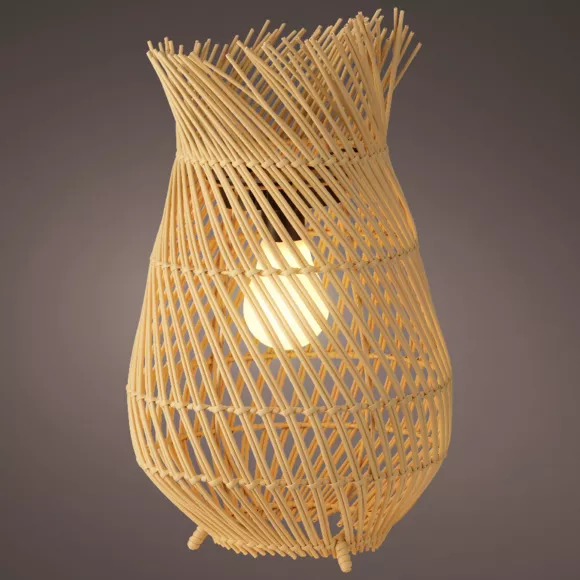 Eminza Lampe De Jardin Solaire LED (H36 Cm) Tropical - Naturel