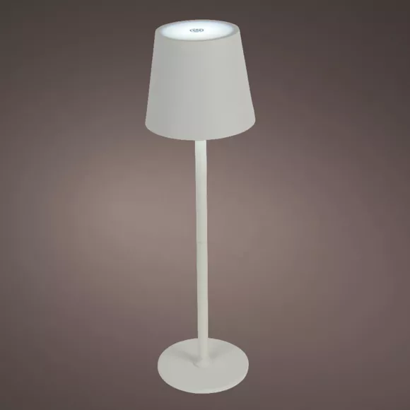 Eminza Lampe De Table Sans Fil Rechargeable USB 48 LED (H37 Cm) Brooklyn Blanc