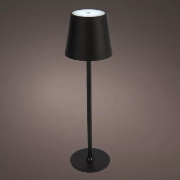 Eminza Lampe De Table Sans Fil Rechargeable USB 48 LED (H37 Cm) Brooklyn Noir