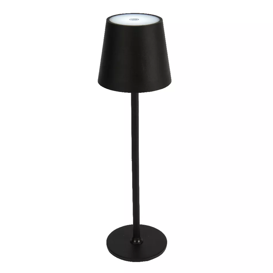 eminza Lampe de table sans fil rechargeable USB 48 LED (H37 cm) Brooklyn Noir