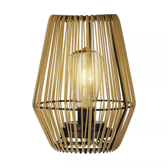 Eminza Lampe De Table Solaire LED (H23 Cm) Calabre Doré