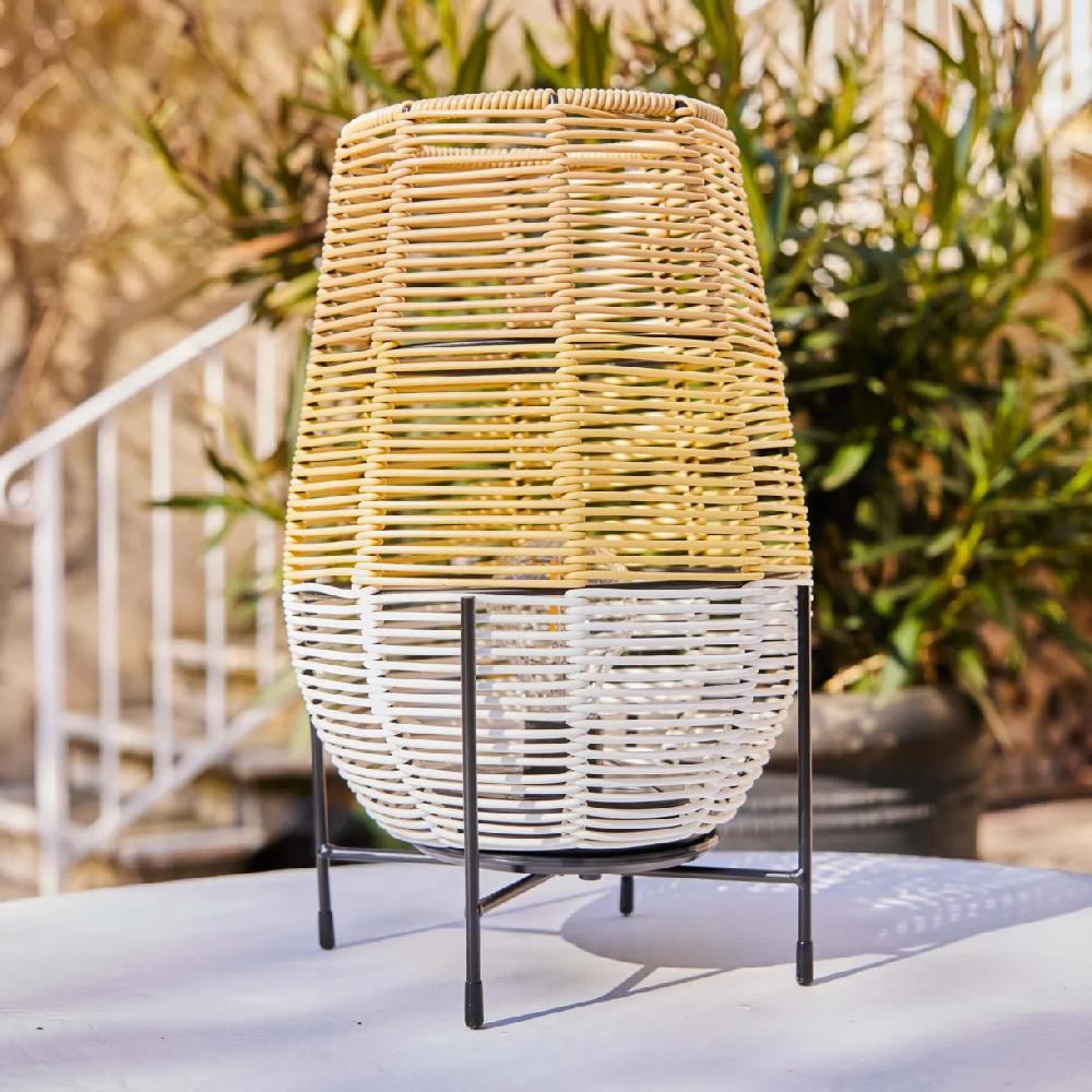 eminza Lampe de table solaire LED (H31 cm) Vernazza Blanche