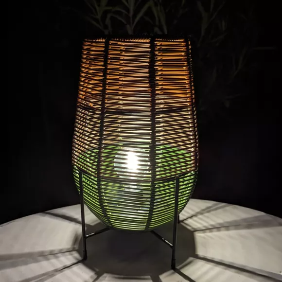 Eminza Lampe De Table Solaire LED (H31 Cm) Vernazza Multicolore