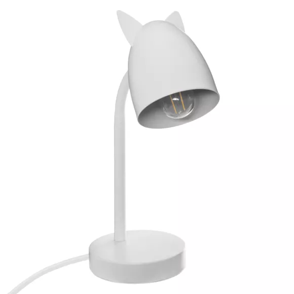 Eminza Lampe Enfant à Poser (H31 Cm) Oreilles Blanche