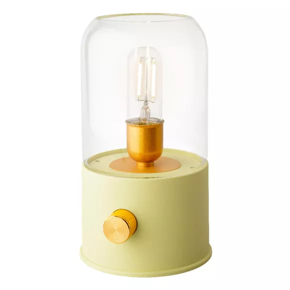 Eminza Lampe Tempête Sans Fil Rechargeable USB (H20 Cm) Vert