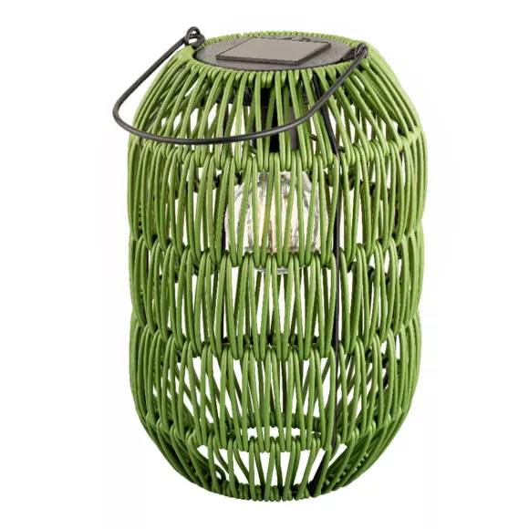 Eminza Lanterne De Jardin Solaire LED (H24 5 Cm) Toscane Vert