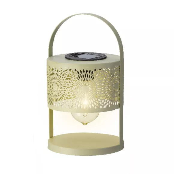 Eminza Lanterne Solaire De Table (H22 5 Cm) à LED Vert Clair