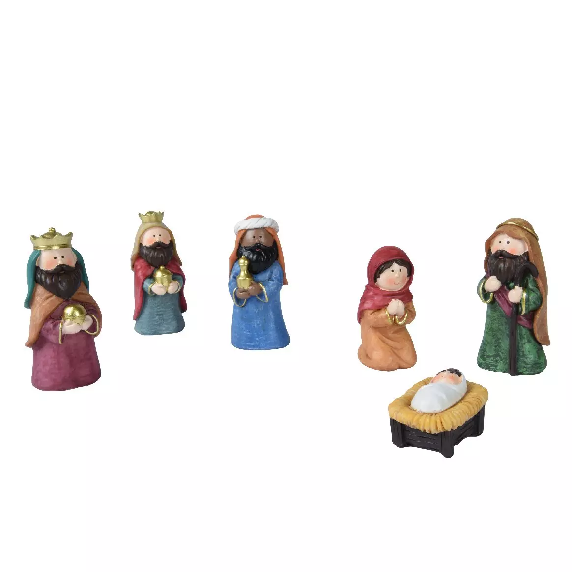 eminza Les 6 petits santons (Hauteur 11 cm) de Firmin