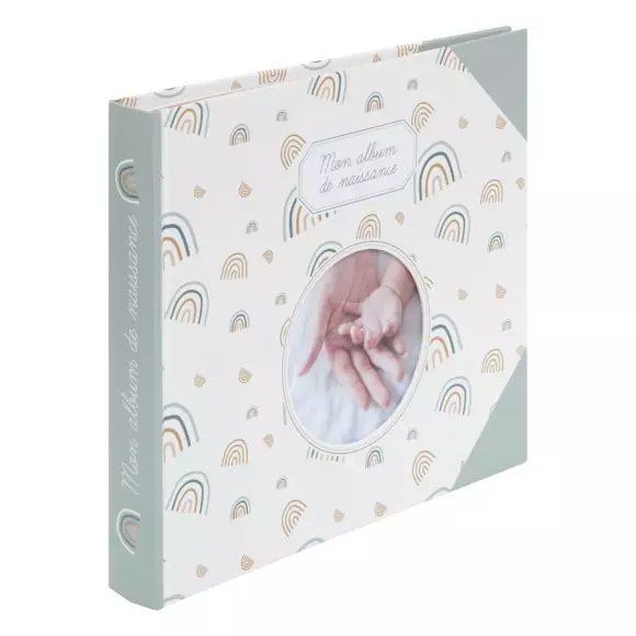 Eminza Livre De Naissance (24 X 27 Cm) Arc En Ciel Vert