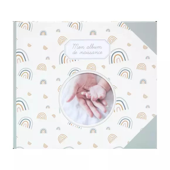 Eminza Livre De Naissance (24 X 27 Cm) Arc En Ciel Vert