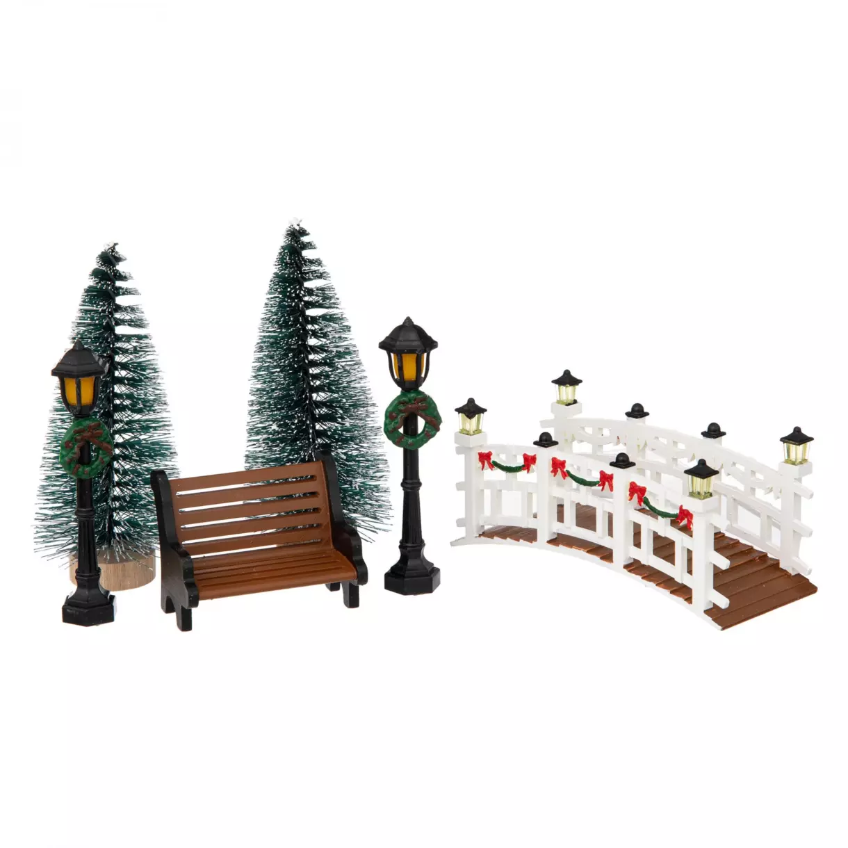 eminza Lot d'accessoires Aménagement de parc pour aménager un village