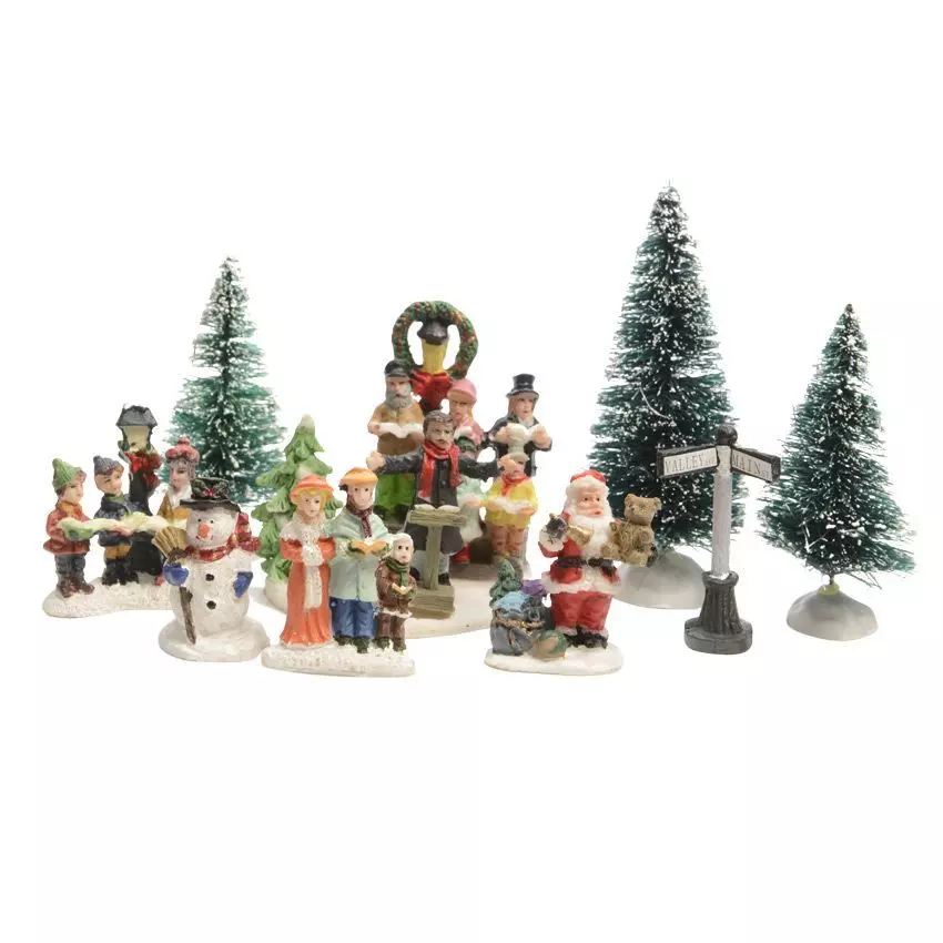 eminza Lot d'accessoires Chorale pour aménager un village