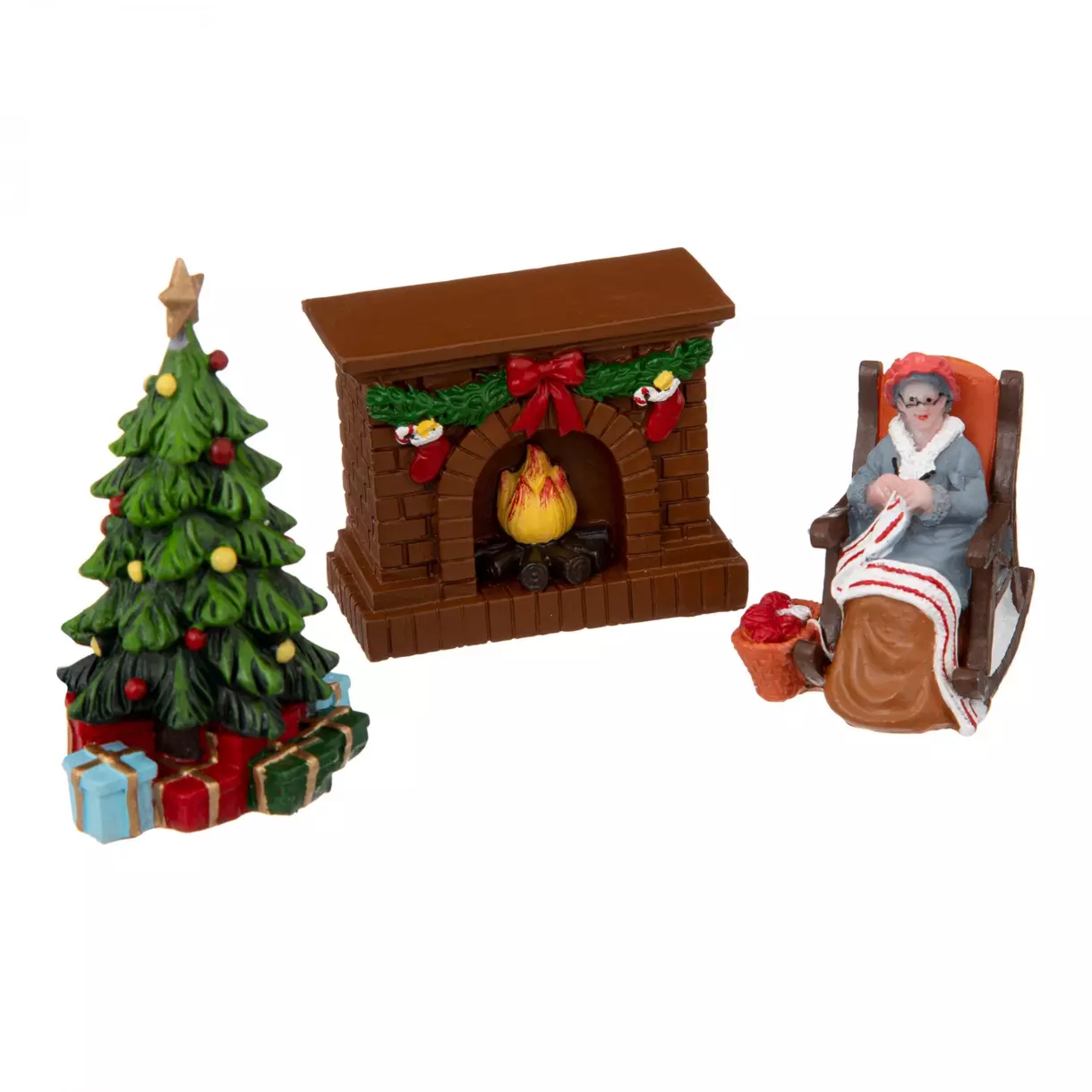 eminza Lot d'accessoires Salon de Noël pour aménager un village