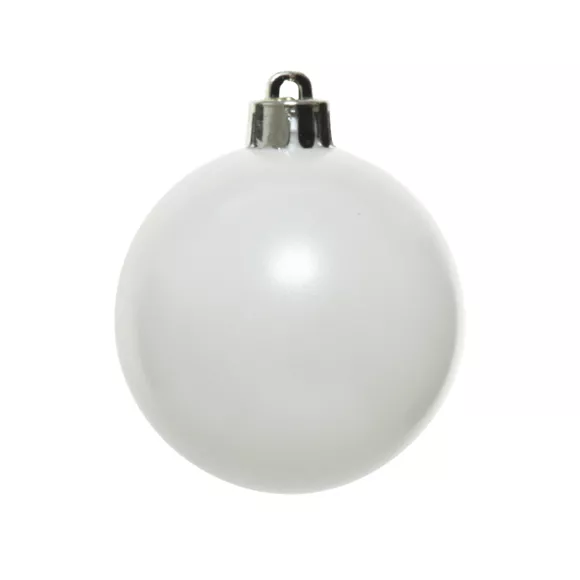 Eminza Lot De 12 Boules De Noël (D60 Mm) Alpine Blanc