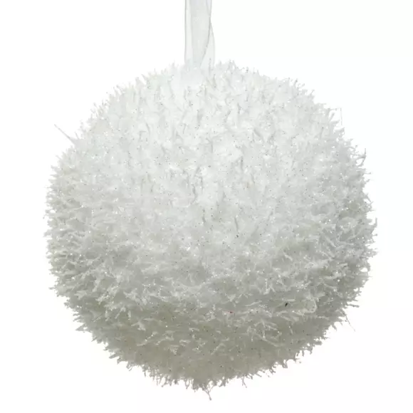 Eminza Lot De 12 Boules De Noël (D80 Mm) Organa Blanc