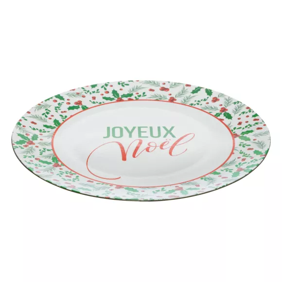Eminza Lot De 12 Dessous D'assiette (D33 Cm) Houx De Noël