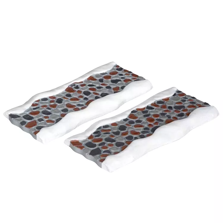 eminza Lot de 2 accessoires Lemax (27 x 6 cm) Rue pavée