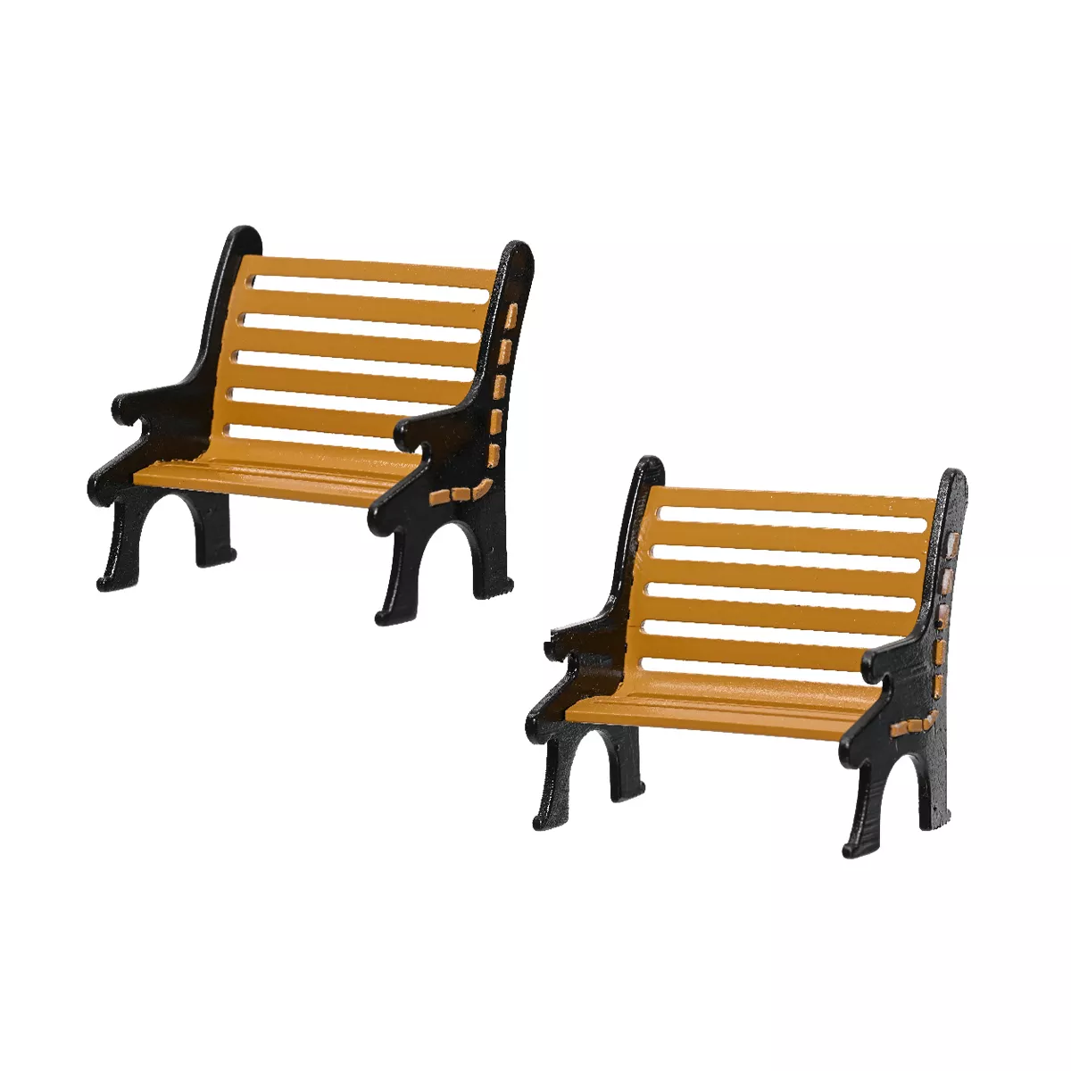 eminza Lot de 2 bancs (H5 70 cm) pour village de Noël
