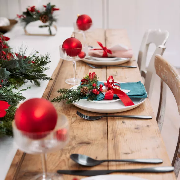 Eminza Lot De 2 Branches De Sapin (23 Cm) Notting Hill Rouge