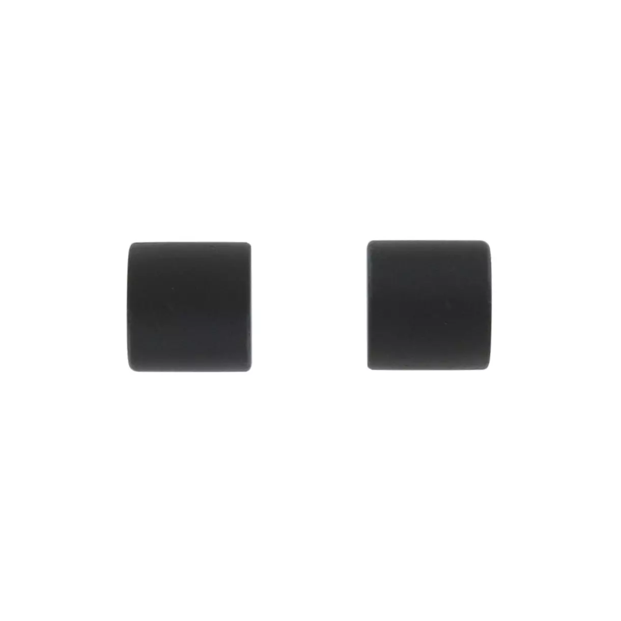 eminza Lot de 2 embouts tringle (D20 mm) Jim Bouchons Noir mat