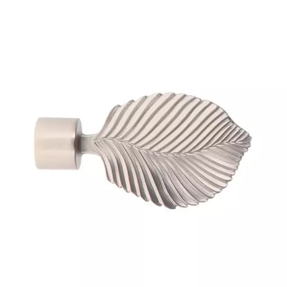 Eminza Lot De 2 Embouts Tringle (D20 Mm) Jim Exotica Argent