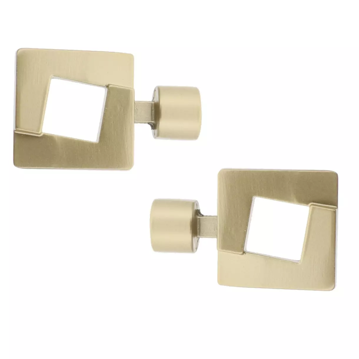 eminza Lot de 2 embouts tringle (D20 mm) Jim Upper east side Or