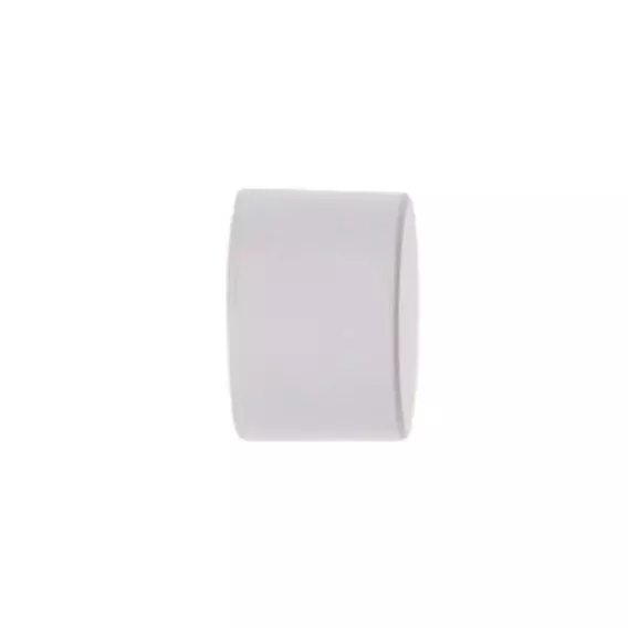 Eminza Lot De 2 Embouts Tringle (D28 Mm) Lino Bouchons Blanc Mat