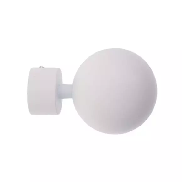 Eminza Lot De 2 Embouts Tringle (D28 Mm) Lino Gaia Blanc Mat