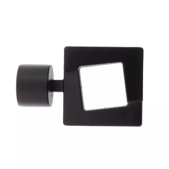 Eminza Lot De 2 Embouts Tringle (D28 Mm) Lino Upper East Side Noir Mat