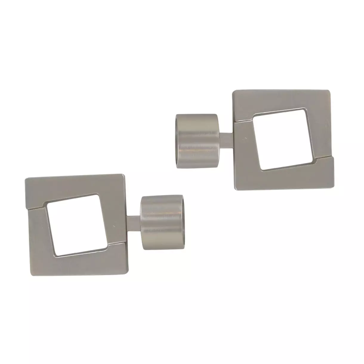 eminza Lot de 2 embouts tringle (D28 mm) Lino Upper East Side Argent mat