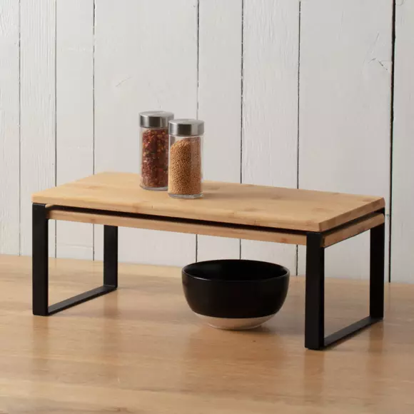 Eminza Lot De 2 étagères Gigognes (40 X H15 Cm) Blackbambou Noir