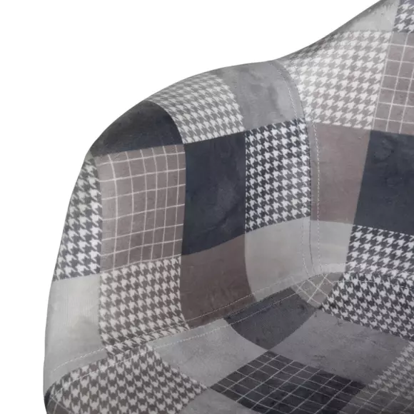 Eminza Lot De 2 Fauteuils Enfant Patchwork Ernest Gris