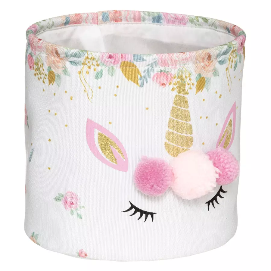 Eminza Lot De 2 Paniers De Rangement Enfant Licorne Rose