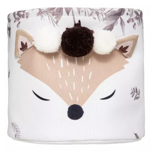 Eminza Lot De 2 Paniers De Rangement Enfant Renard Marron
