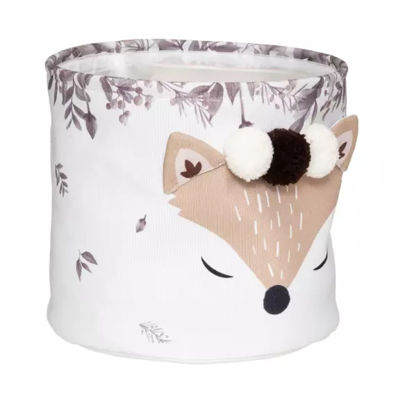 Eminza Lot De 2 Paniers De Rangement Enfant Renard Marron