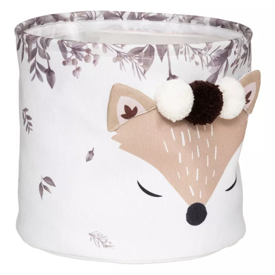 Eminza Lot De 2 Paniers De Rangement Enfant Renard Marron