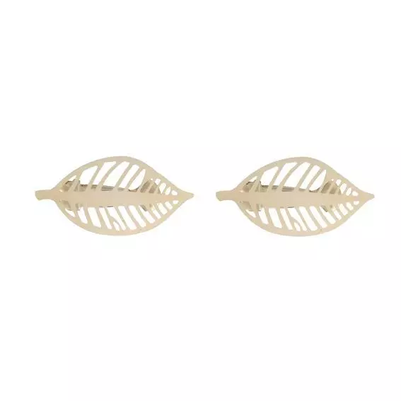 eminza Lot de 2 pinces rideau pivotantes Stockholm Or